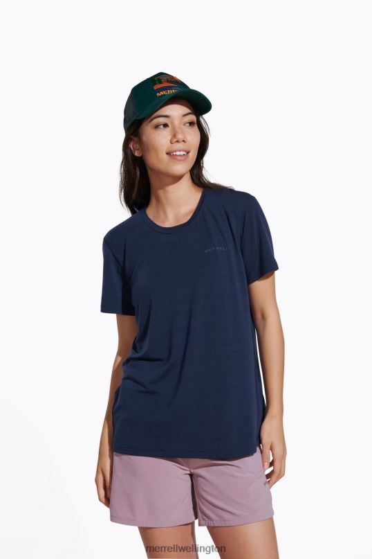 Everyday Tee with Tencel (JWS26442-353) Merrell Women 8VV6P996 Clothes Navy