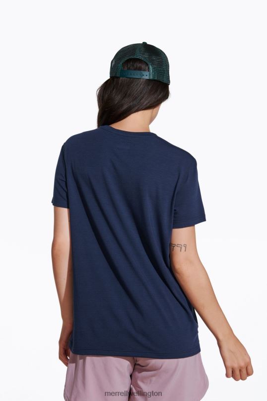 Everyday Tee with Tencel (JWS26442-353) Merrell Women 8VV6P996 Clothes Navy