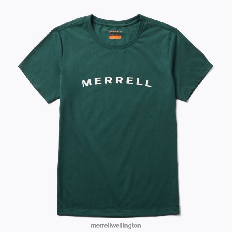 Wordmark Short Sleeve Tee (JWS26368-325) Merrell Women 8VV6P1299 Clothes Sea Moss