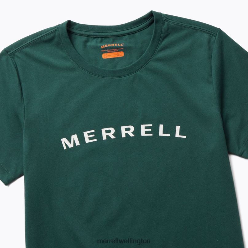 Wordmark Short Sleeve Tee (JWS26368-325) Merrell Women 8VV6P1299 Clothes Sea Moss