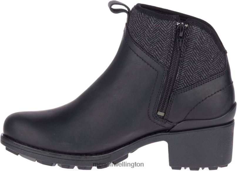 Chateau II Mid Pull Waterproof (J000886) Merrell Women 8VV6P1151 Shoes Black/Charcoal