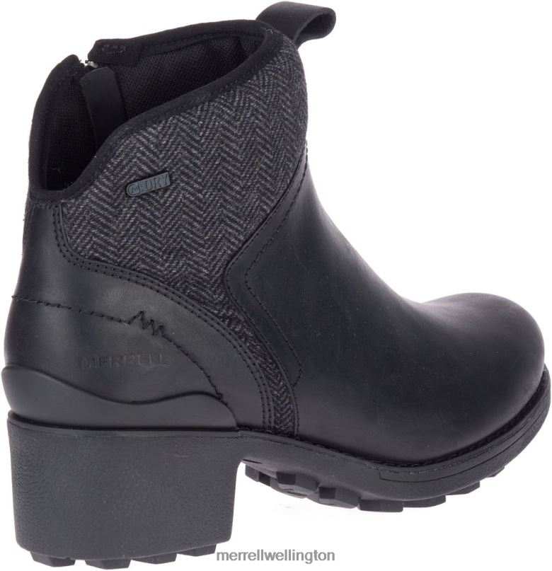 Chateau II Mid Pull Waterproof (J000886) Merrell Women 8VV6P1151 Shoes Black/Charcoal