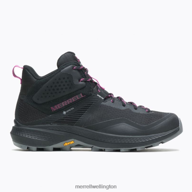 MQM 3 Mid GORE-TEX (J135520) Merrell Women 8VV6P1165 Shoes Black/Fuchsia