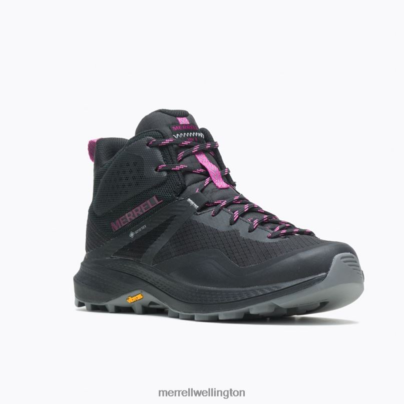 MQM 3 Mid GORE-TEX (J135520) Merrell Women 8VV6P1165 Shoes Black/Fuchsia