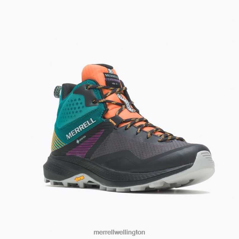 MQM 3 Mid GORE-TEX (J135528) Merrell Women 8VV6P1167 Shoes Tangerine/Teal