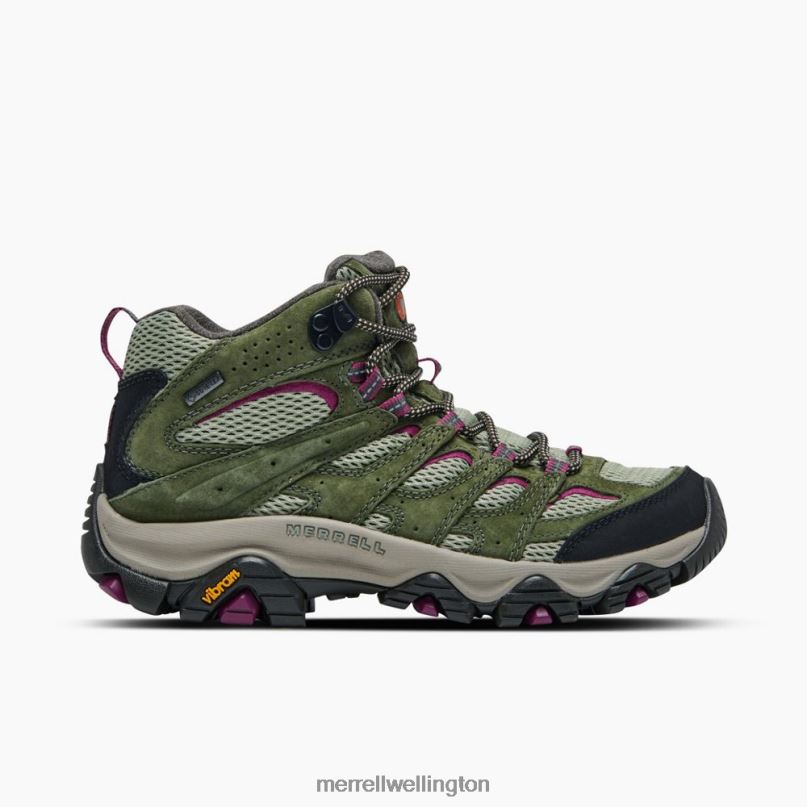 Moab 3 Mid GORE-TEX (J035818) Merrell Women 8VV6P899 Shoes Lichen/Mulberry