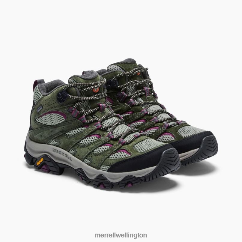 Moab 3 Mid GORE-TEX (J035818) Merrell Women 8VV6P899 Shoes Lichen/Mulberry
