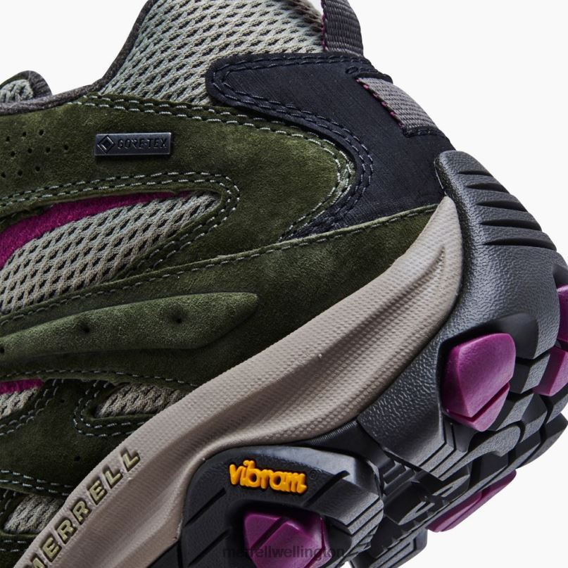 Moab 3 Mid GORE-TEX (J035818) Merrell Women 8VV6P899 Shoes Lichen/Mulberry