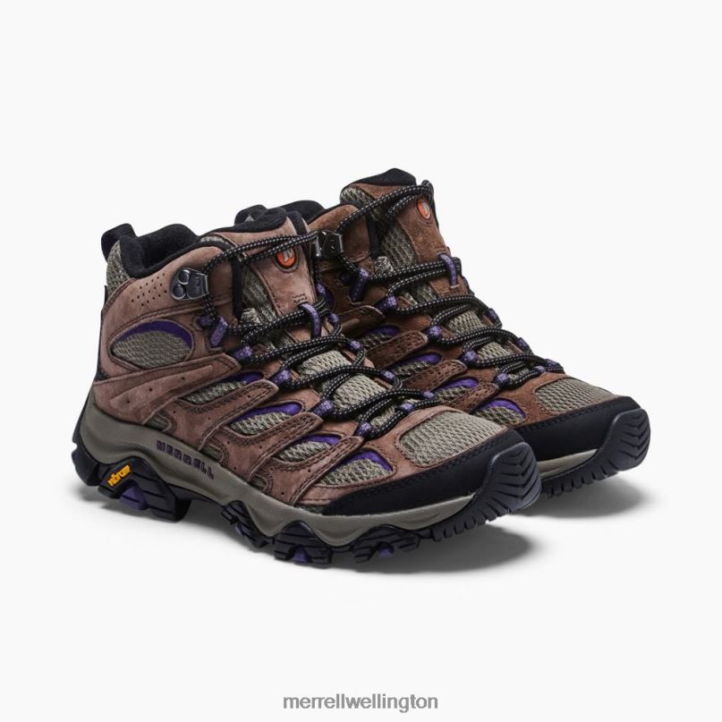 Moab 3 Mid (J035870) Merrell Women 8VV6P1036 Shoes Bracken/Purple