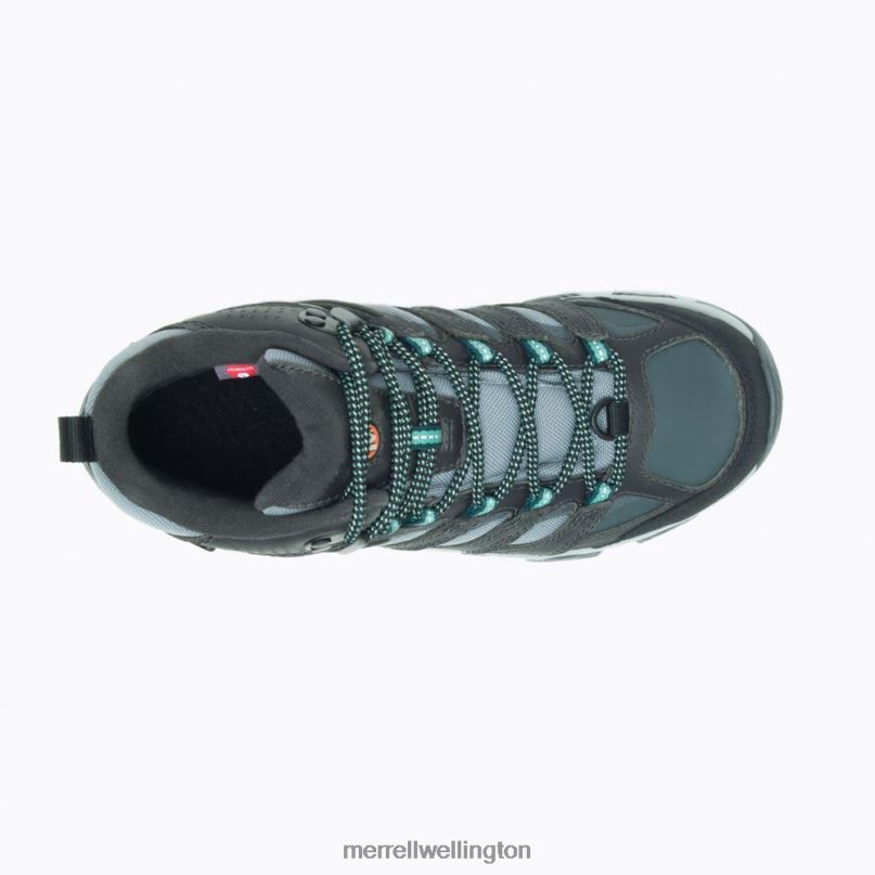 Moab 3 Thermo Mid Waterproof Wide Width (J036650W) Merrell Women 8VV6P1147 Shoes Rock/Jade