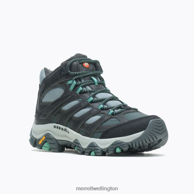 Moab 3 Thermo Mid Waterproof Wide Width (J036650W) Merrell Women 8VV6P1147 Shoes Rock/Jade