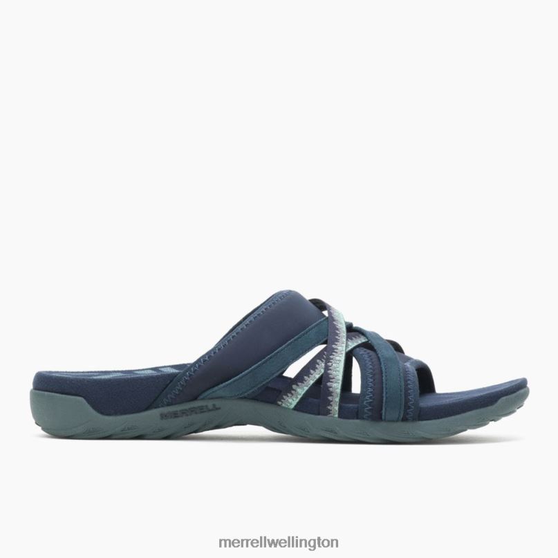 Terran 3 Cush Slide Wide Width (J002726W) Merrell Women 8VV6P1205 Shoes Navy