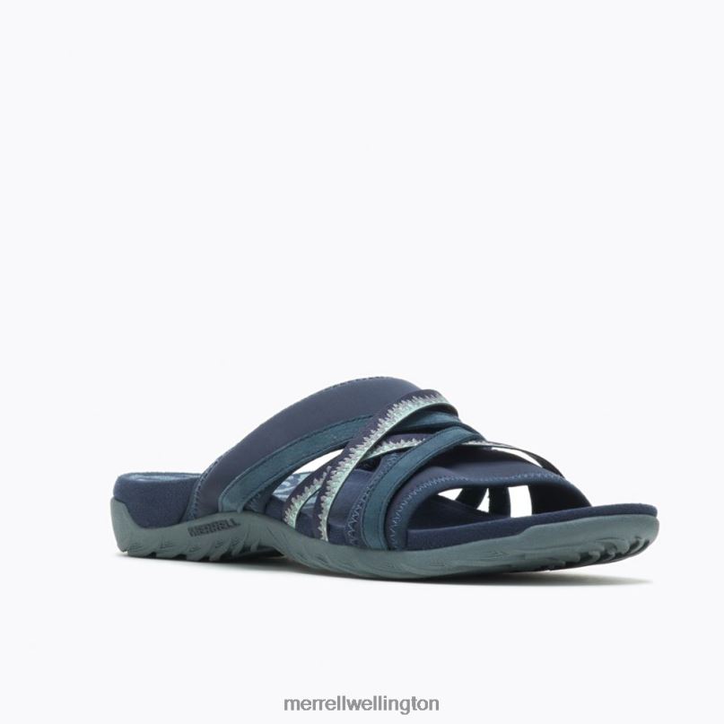 Terran 3 Cush Slide Wide Width (J002726W) Merrell Women 8VV6P1205 Shoes Navy