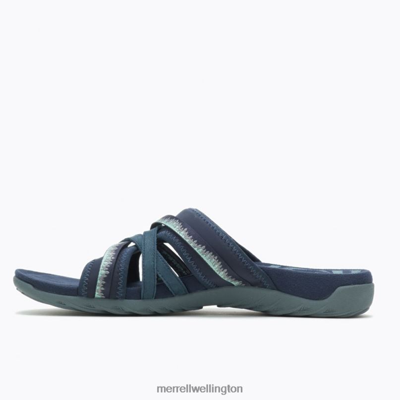 Terran 3 Cush Slide Wide Width (J002726W) Merrell Women 8VV6P1205 Shoes Navy