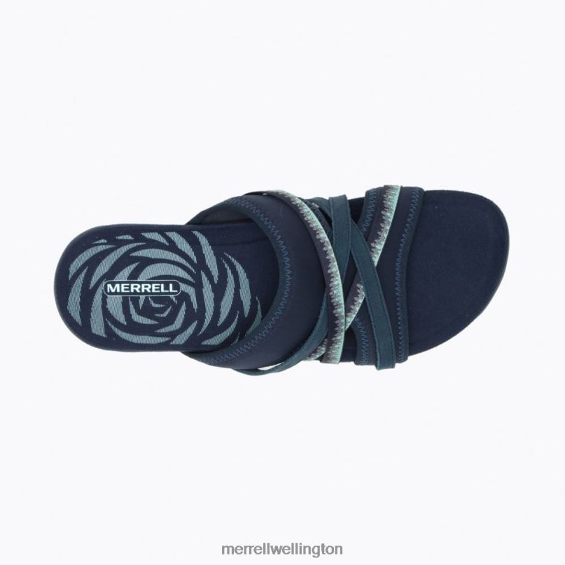 Terran 3 Cush Slide Wide Width (J002726W) Merrell Women 8VV6P1205 Shoes Navy