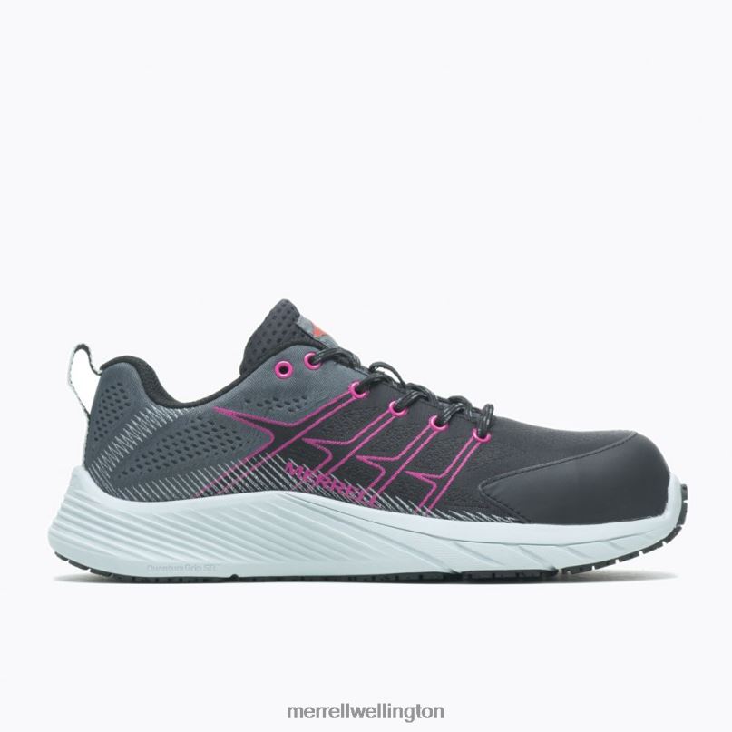 Moab Flight Carbon Fiber (J005174) Merrell Women 8VV6P1237 Shoes Black/Fuchsia - Click Image to Close