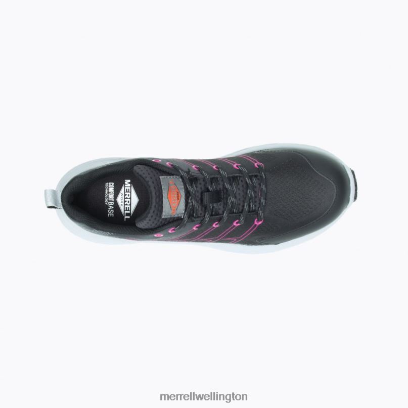 Moab Flight Carbon Fiber (J005174) Merrell Women 8VV6P1237 Shoes Black/Fuchsia
