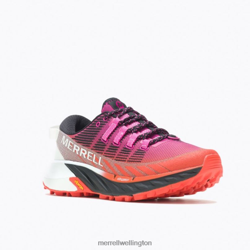 Agility Peak 4 (J067524) Merrell Women 8VV6P925 Shoes Fuchsia/Tangerine