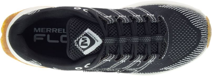 Moab Flight Eco Dye Wide Width (J067092W) Merrell Women 8VV6P674 Shoes Black/White